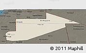 Shaded Relief Panoramic Map of Tiris Zemmour, darken