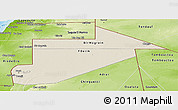 Shaded Relief Panoramic Map of Tiris Zemmour, physical outside