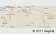 Shaded Relief Panoramic Map of Tiris Zemmour