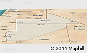 Shaded Relief Panoramic Map of Tiris Zemmour, satellite outside