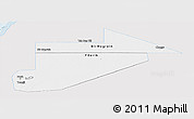 Silver Style Panoramic Map of Tiris Zemmour, single color outside