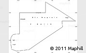 Blank Simple Map of Tiris Zemmour, cropped outside