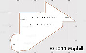 Classic Style Simple Map of Tiris Zemmour, cropped outside