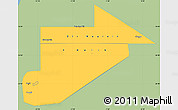 Savanna Style Simple Map of Tiris Zemmour, single color outside