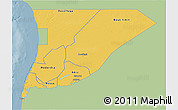 Savanna Style 3D Map of Trarza, single color outside