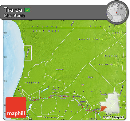 Physical Map of Trarza
