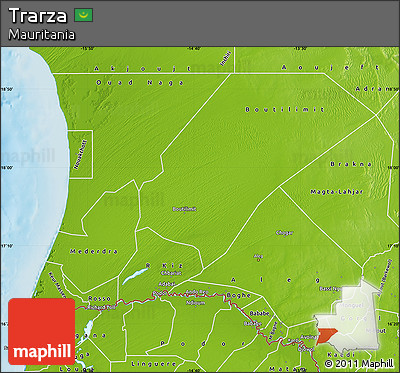 Physical Map of Trarza