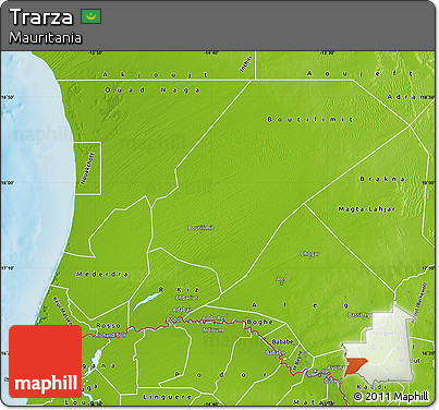 Physical Map of Trarza