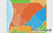 Political Shades Map of Trarza