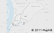 Silver Style Map of Trarza, single color outside