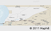 Classic Style Panoramic Map of Trarza