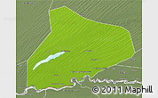Physical 3D Map of R Kiz, semi-desaturated