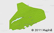 Physical 3D Map of R Kiz, single color outside