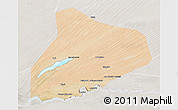 Satellite 3D Map of R Kiz, lighten, semi-desaturated