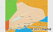 Satellite 3D Map of R Kiz, political outside