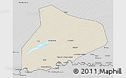 Shaded Relief 3D Map of R Kiz, desaturated