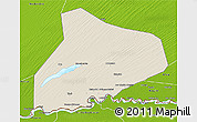 Shaded Relief 3D Map of R Kiz, physical outside