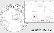 Blank Location Map of R Kiz, highlighted parent region, within the entire country