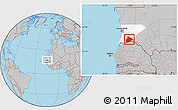 Gray Location Map of R Kiz, highlighted parent region