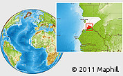 Physical Location Map of R Kiz, highlighted parent region