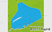 Political Map of R Kiz, physical outside