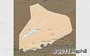 Satellite Map of R Kiz, darken