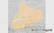 Satellite Map of R Kiz, desaturated