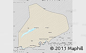 Shaded Relief Map of R Kiz, desaturated