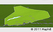 Physical Panoramic Map of R Kiz, darken