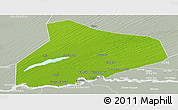 Physical Panoramic Map of R Kiz, lighten, semi-desaturated