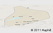 Shaded Relief Panoramic Map of R Kiz, lighten