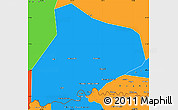 Political Simple Map of R Kiz