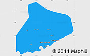 Political Simple Map of R Kiz, single color outside