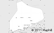 Silver Style Simple Map of R Kiz