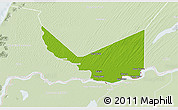 Physical 3D Map of Rosso, lighten