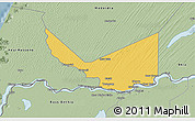 Savanna Style 3D Map of Rosso