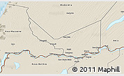 Shaded Relief 3D Map of Rosso