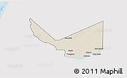 Shaded Relief 3D Map of Rosso, single color outside