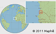 Savanna Style Location Map of Rosso