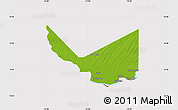 Physical Map of Rosso, cropped outside