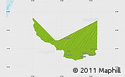 Physical Map of Rosso, single color outside