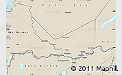 Shaded Relief Map of Rosso