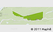 Physical Panoramic Map of Rosso, lighten