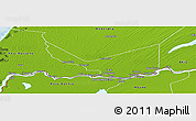 Physical Panoramic Map of Rosso