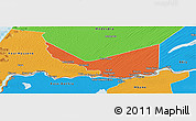 Political Panoramic Map of Rosso
