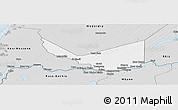 Silver Style Panoramic Map of Rosso