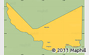 Savanna Style Simple Map of Rosso, cropped outside