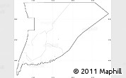 Blank Simple Map of Trarza, cropped outside, no labels