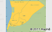 Savanna Style Simple Map of Trarza, single color outside