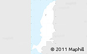 Silver Style Simple Map of Black River